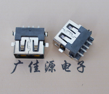 安阳 USB母座 贴片沉板3.5/4.9 直口/卷口铜壳/铁壳