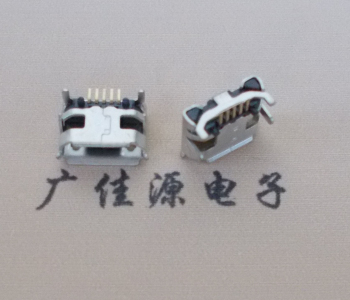 安阳Micro USB母座牛角间距7.2x6.6mm加长端子定位柱