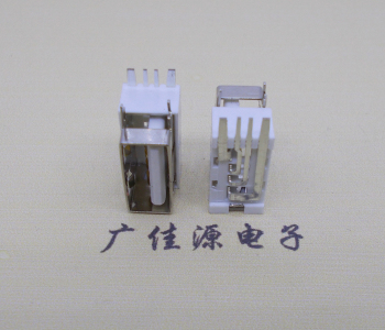 安阳USB侧立式短体10.0尺寸 侧插加宽脚5A大电流插座