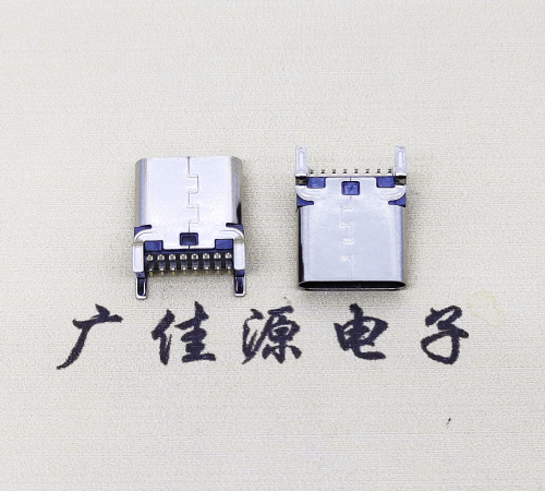 安阳USB 3.1TYPE-C16Pin立贴母头座子引脚接线正负级详解